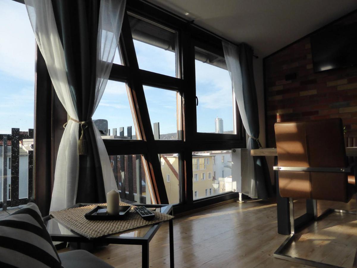 Apartment Skyline Of Jena, Luxurioes, Einzigartig, Free Wifi, Parkplatz, Klimatisiert, Zentral ภายนอก รูปภาพ