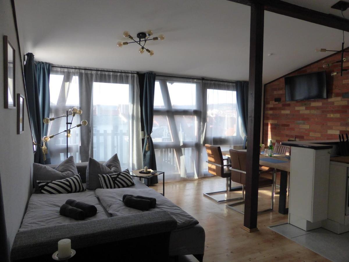 Apartment Skyline Of Jena, Luxurioes, Einzigartig, Free Wifi, Parkplatz, Klimatisiert, Zentral ภายนอก รูปภาพ